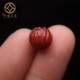 保真凉山满肉满色南红玛瑙莲花圆珠算盘珠散珠DIY配饰新品配珠