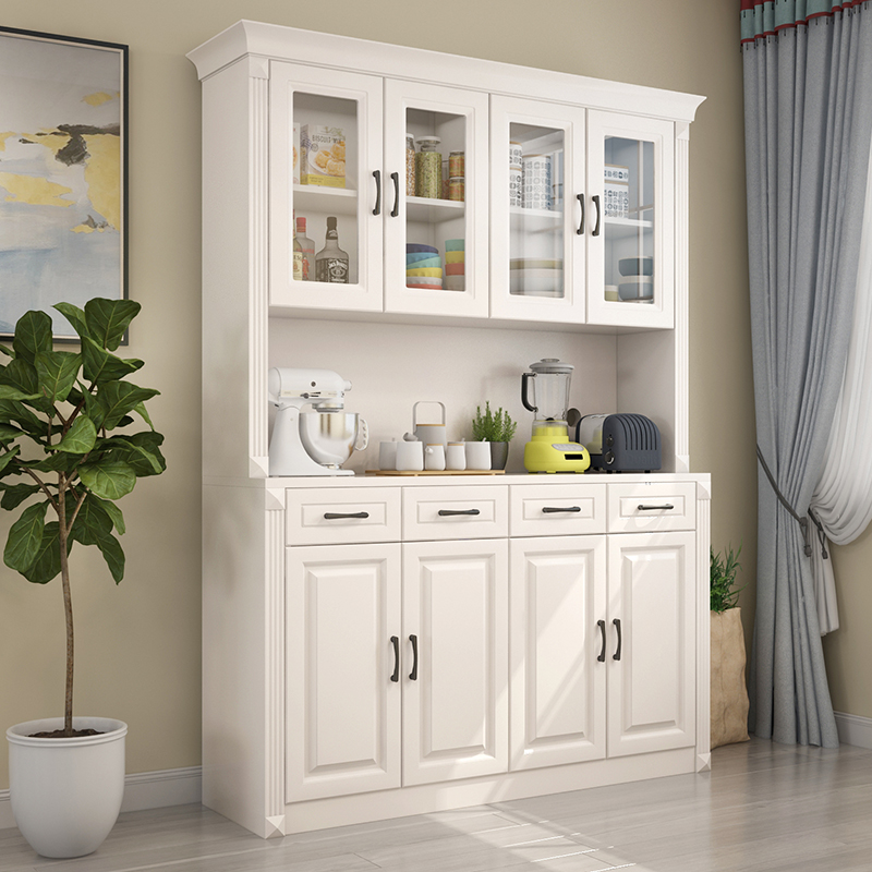 餐边柜现代简约家用客厅落地酒柜收纳柜茶水柜厨房碗柜置物柜定做