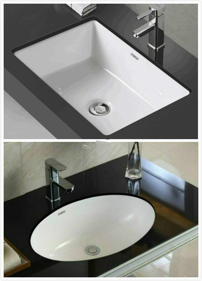 陶瓷洗脸盆 嵌入式_九牧台下盆洗手盆嵌入式家用卫生间椭圆洗面方形