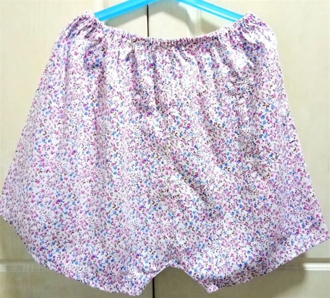 女款花短裤纯棉图片