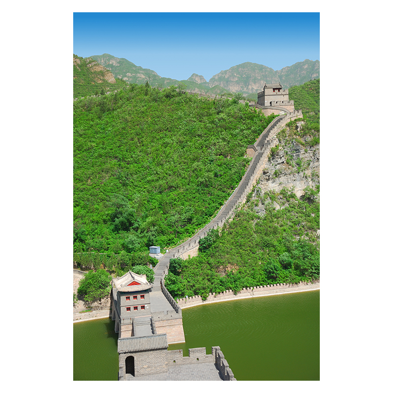高清晰定制竖版中国万里长城风景有山无水靠山图墙壁背景装饰贴画