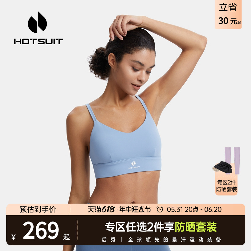 hotsuit后秀低强度运动内衣夏