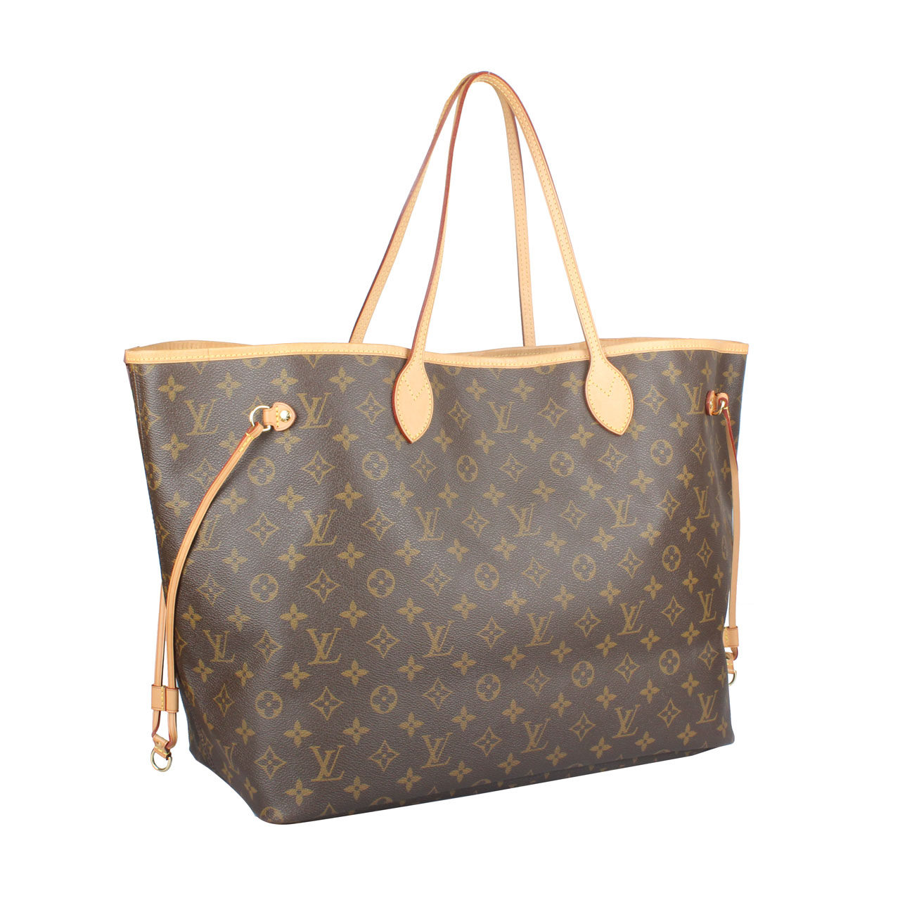 [9.8新]路易威登lv经典款老花大号neverfull单肩包购物袋