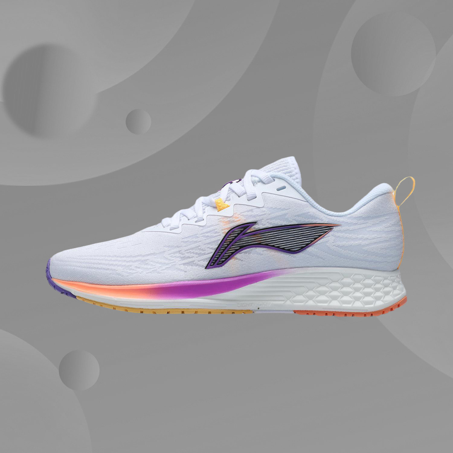 李宁新品赤兔4代女子一体织弹性竞速运动休闲减震跑鞋armr004