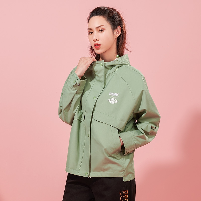 匹克梭织单衣运动外套女2021秋季新款休闲开衫防风单衣f213202