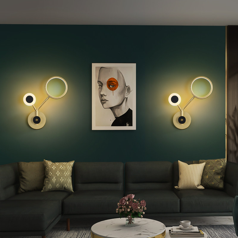 风格轻奢壁灯客厅背景墙过道北欧创意网红百变卧室床头壁挂灯优惠券