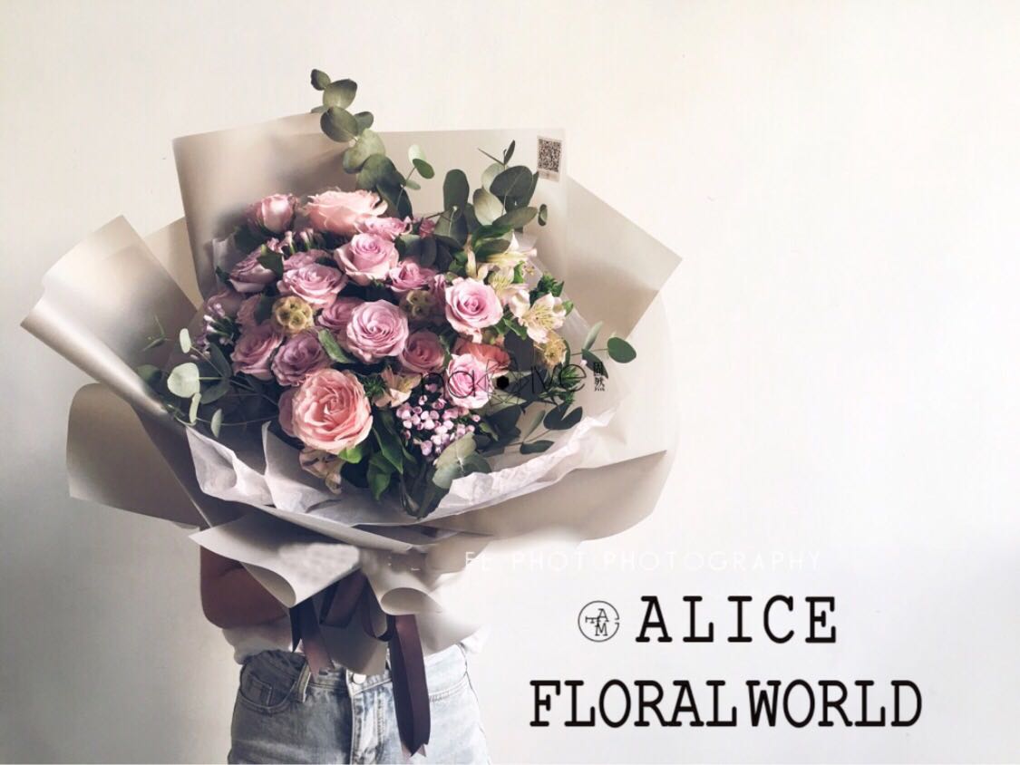 【Alice‘s花界】无锡鲜花速递韩式混搭花园玫瑰花束七夕教师节