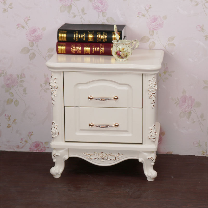 简约现代小型床头柜欧式超窄型床头收纳30cm小柜子卧室床边柜实木