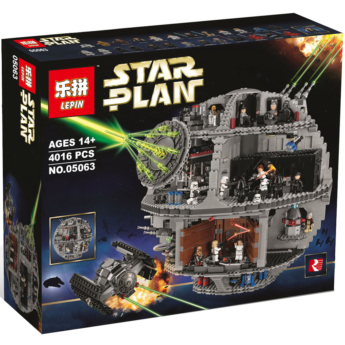 益智乐高星球大战75159死星3号 death star拼装积木玩具男孩礼物_不