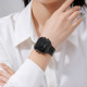 聚利时韩风时尚百搭不锈钢电子表学生中性多功能石英手表1347