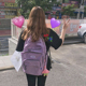 多口袋韩版时尚潮牌小众ins风双肩旅行包电脑背包大容量学生书包