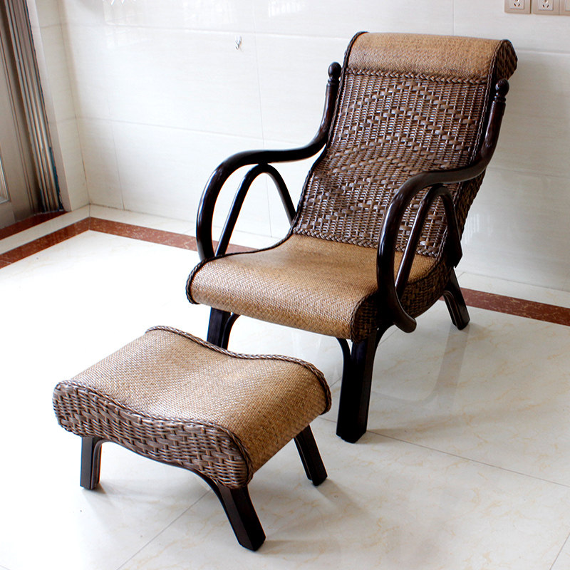 藤椅躺椅摇椅老人椅子午睡椅阳台午休成人摇摇椅家用休闲藤编单人