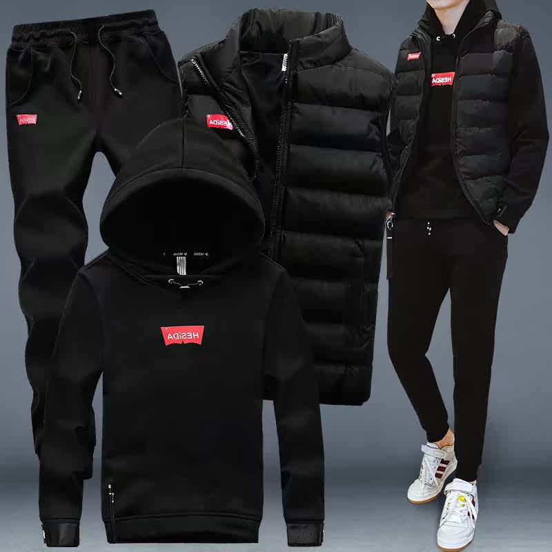 安踏运动服套装男冬季 加绒大额优惠券