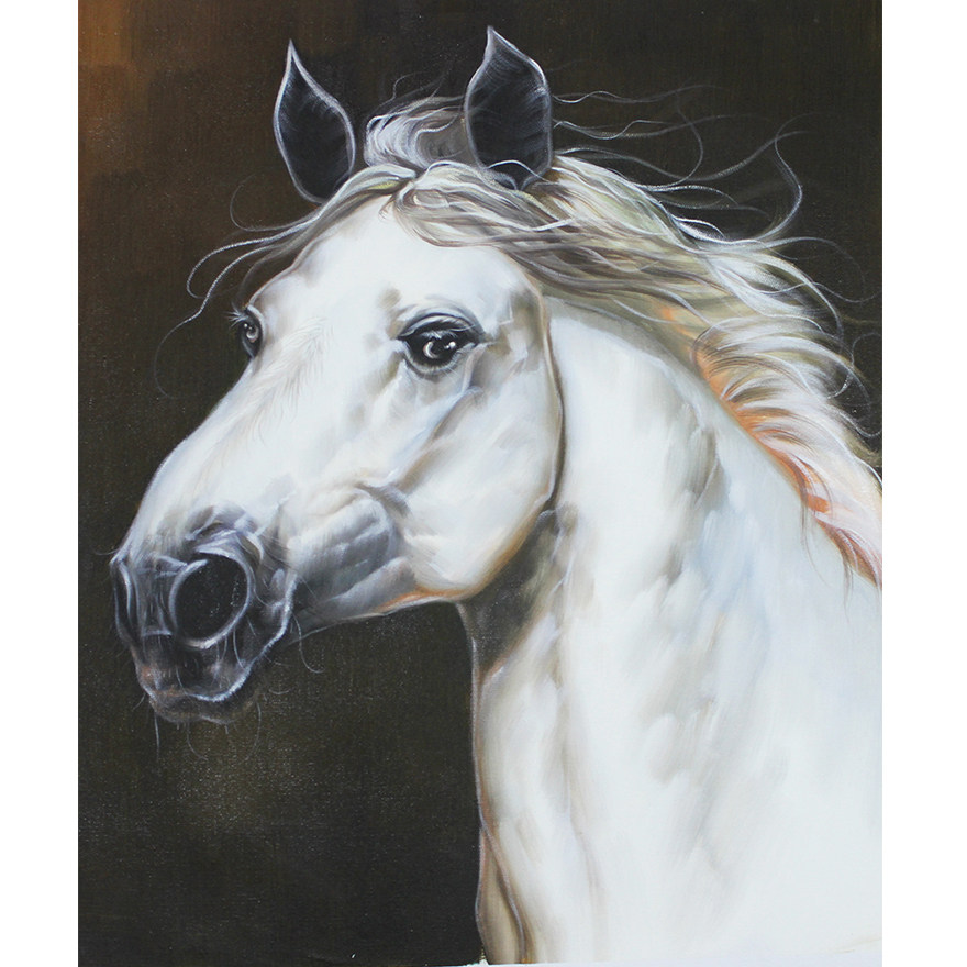 【学院艺术】湖北美院 王觉康 《白马》| 油画