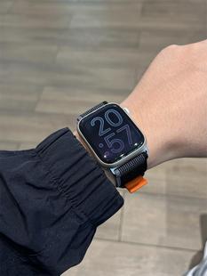 适用苹果手表 野径尼龙回环iwatch表带applewatch9创意表带s8表链