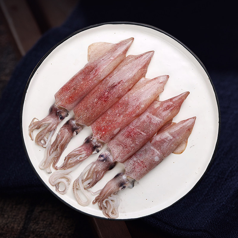 东山岛野生小管鱿鱼水产冷冻铁板鱿鱼烧烤新鲜海兔鱿鱼500g