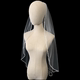 2020新款手工头纱珠子款单层简约造型纱新娘结婚纱头纱头饰配件