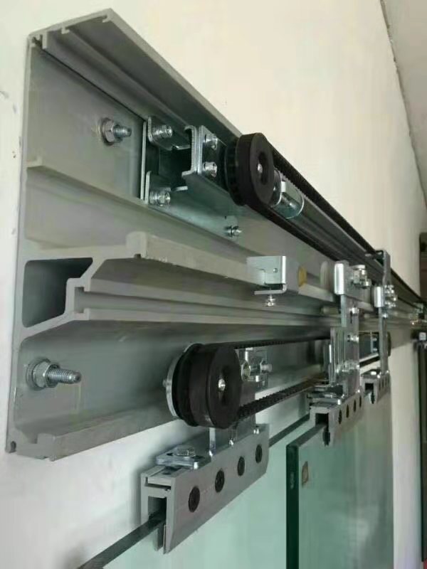 热卖重叠自动门机器感应门电机4扇折叠玻璃移门开关门感应器