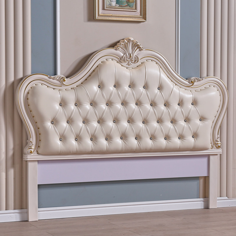 床头板软包欧式简约现代超薄床头靠背板双人床头改造落地单独买卖