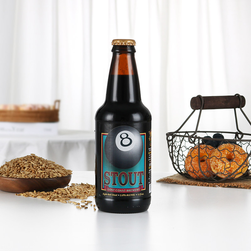 美国精酿啤酒迷失海岸黑八世涛啤酒355ml6瓶lostcoast