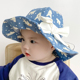 夏季女童外出大帽檐防晒蝴蝶结渔夫帽薄款超萌可爱婴儿宝宝遮阳帽