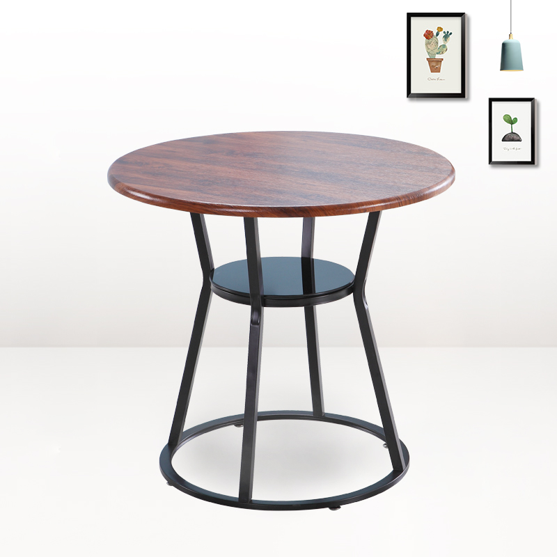 简约创意休闲小圆桌铁艺北欧洽谈桌椅组合会议接待会客桌咖啡桌子