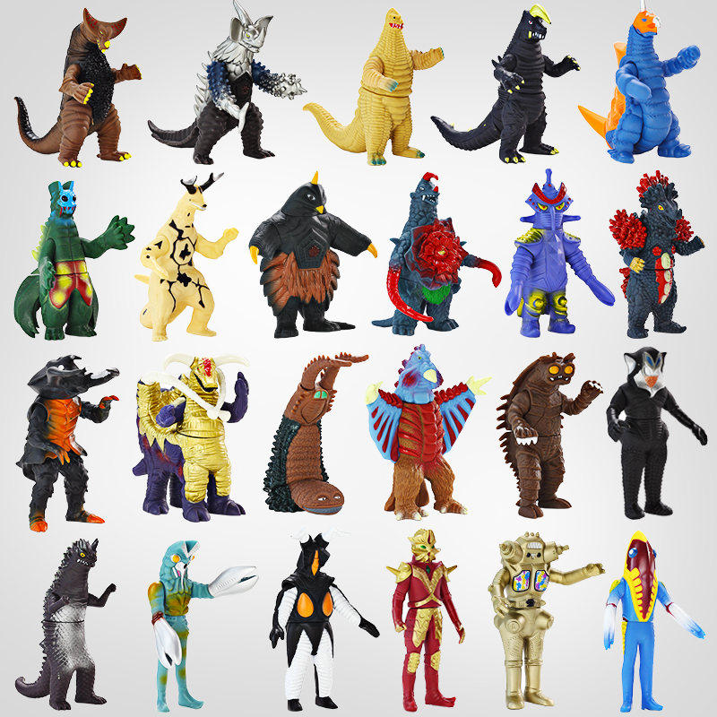 正版奥特曼怪兽大全软胶人偶哥莫拉杰顿雷德王玩具全套玩偶男孩