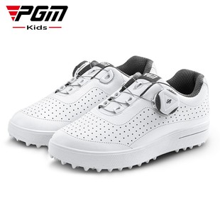 PGM儿童高尔夫球鞋新款青少年运动鞋透气孔设计男童女童夏季球鞋