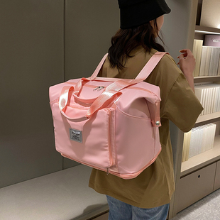 旅行包2024年新款女大容量手提便捷双肩健身包短途三天两夜行李袋