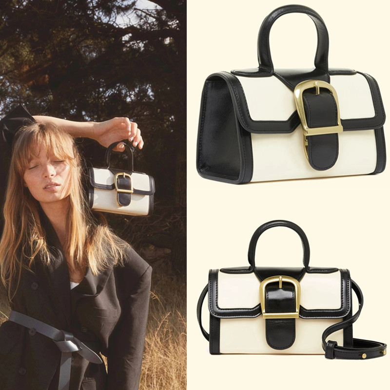 Europe and America A small minority design Catwalk Same item mini Handbag Retro Leather buckle Briefcase Versatile Messenger Totesin the Leather/Lady bags/Men's bag, Ms. bags category - from Buy2taobao.com to provide professional Taobao agent buy service