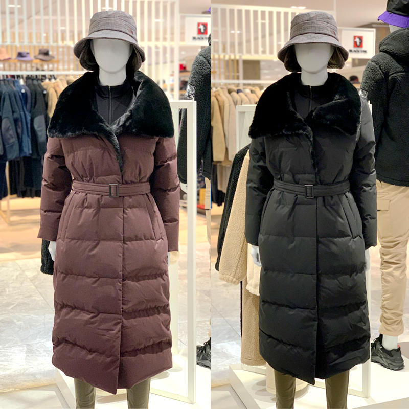 韩国代购thenorthface北面20冬女保暖长款鹅绒羽绒服nc1dl80