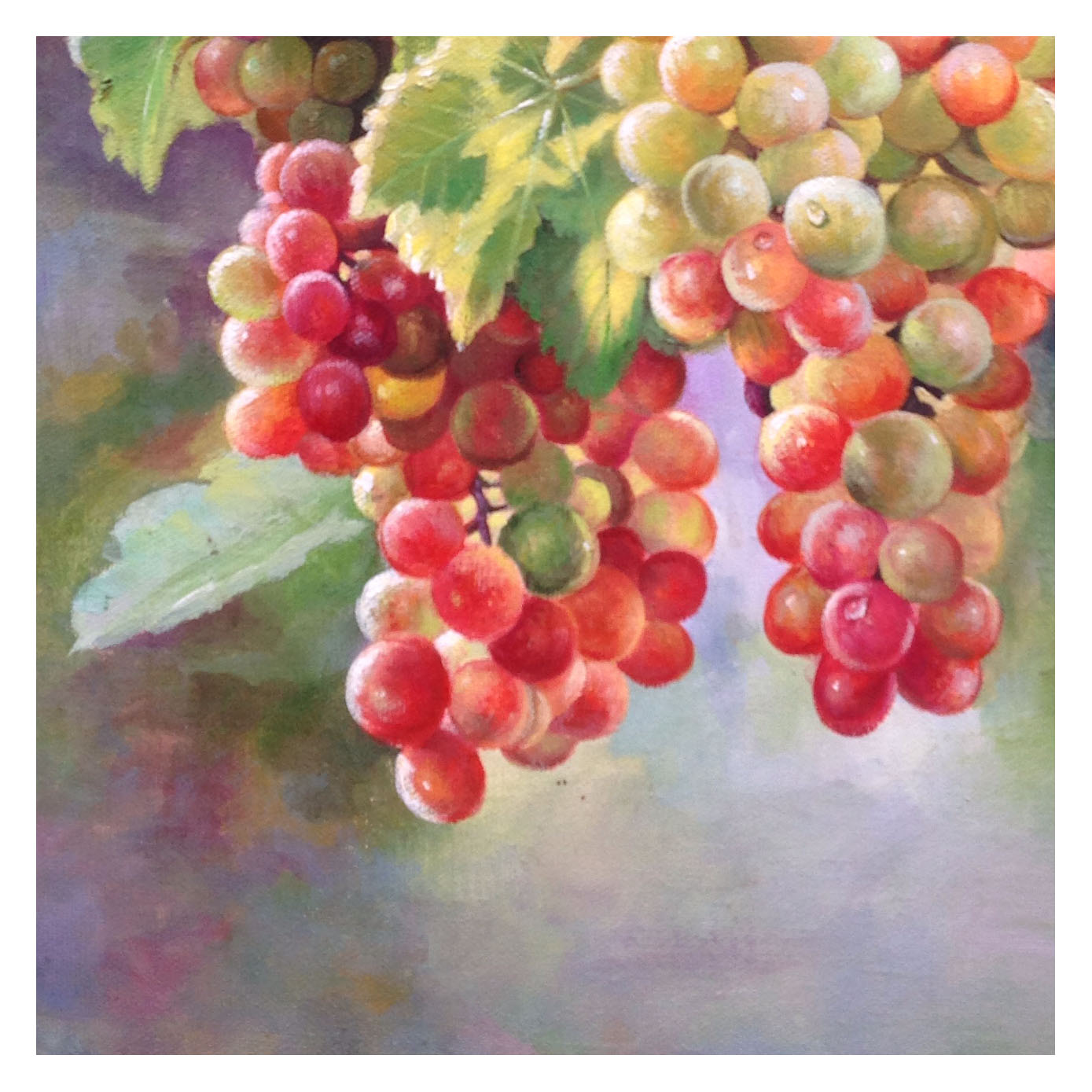 陈蝶《硕果累累》布面油画