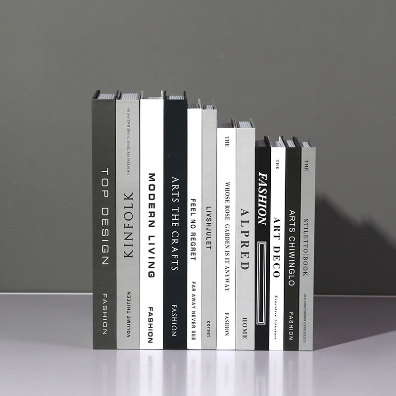 一折饰品摆件 家居摆设 现代简约_现代简约假书摆件家居客厅店铺样板