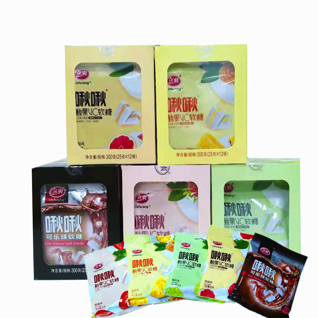 特价咪咪糖_立爽啾啾清凉果汁软糖休闲办公水果味可乐青柠润喉笑咪咪