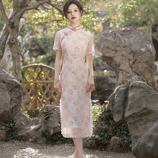 上海旗袍新款2023气质名媛高端御姐风新式年轻款改良日常可穿裙女