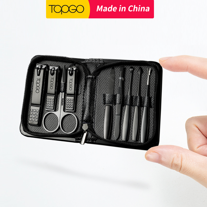 Topgo德国不锈钢指甲刀套装家用剪指甲刀工具男士专用单个修脚钳