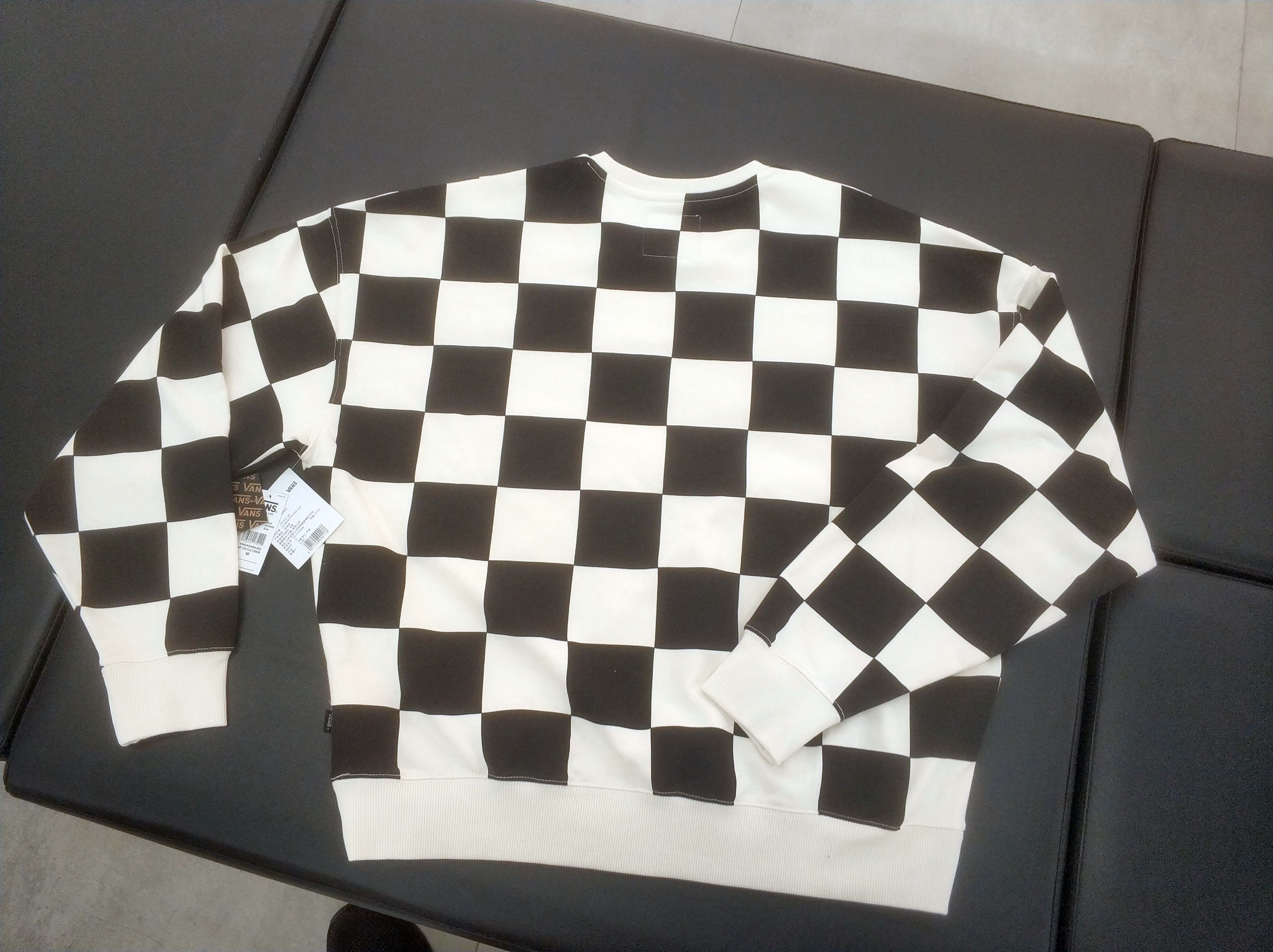 vans棋盘格卫衣