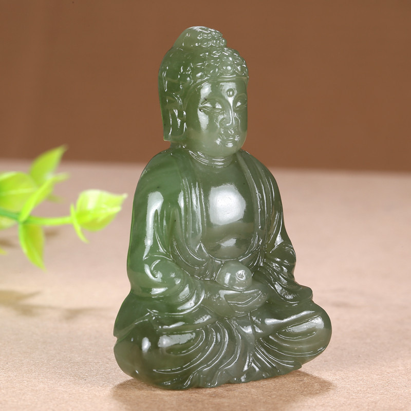 【大日如来】和田玉大日如来摆件56.89g