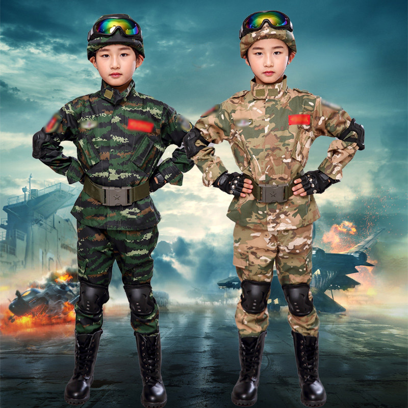 儿童迷彩套装男