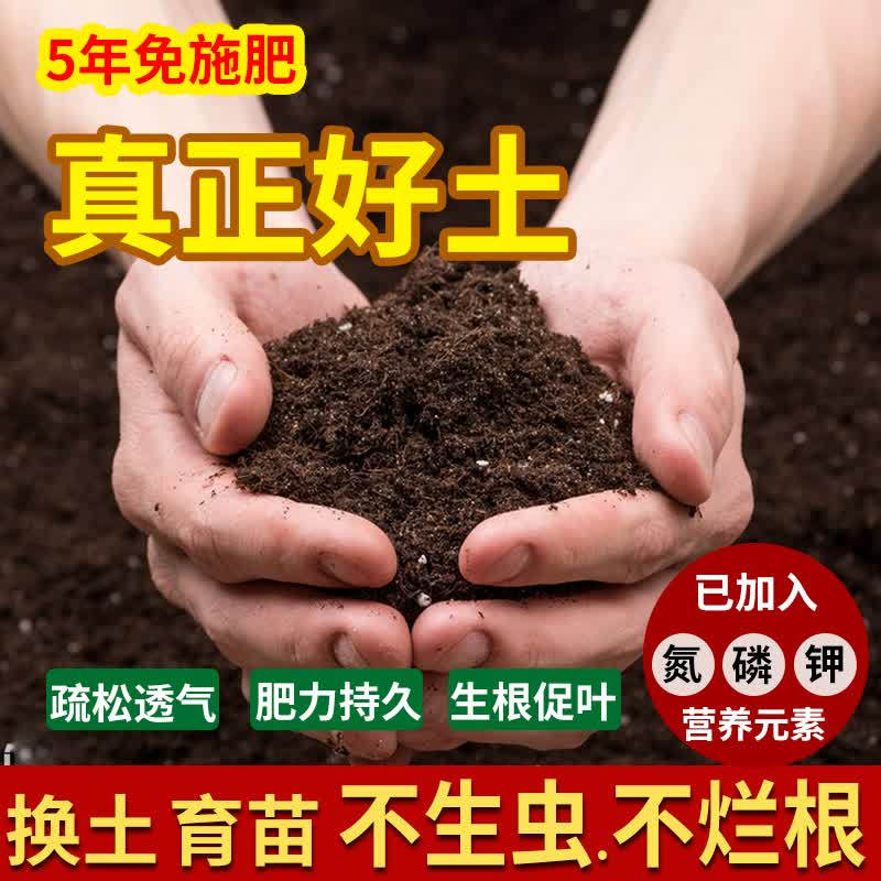 营养土养花通用花土多肉兰花绿植专用营养土花肥家用盆栽泥炭土