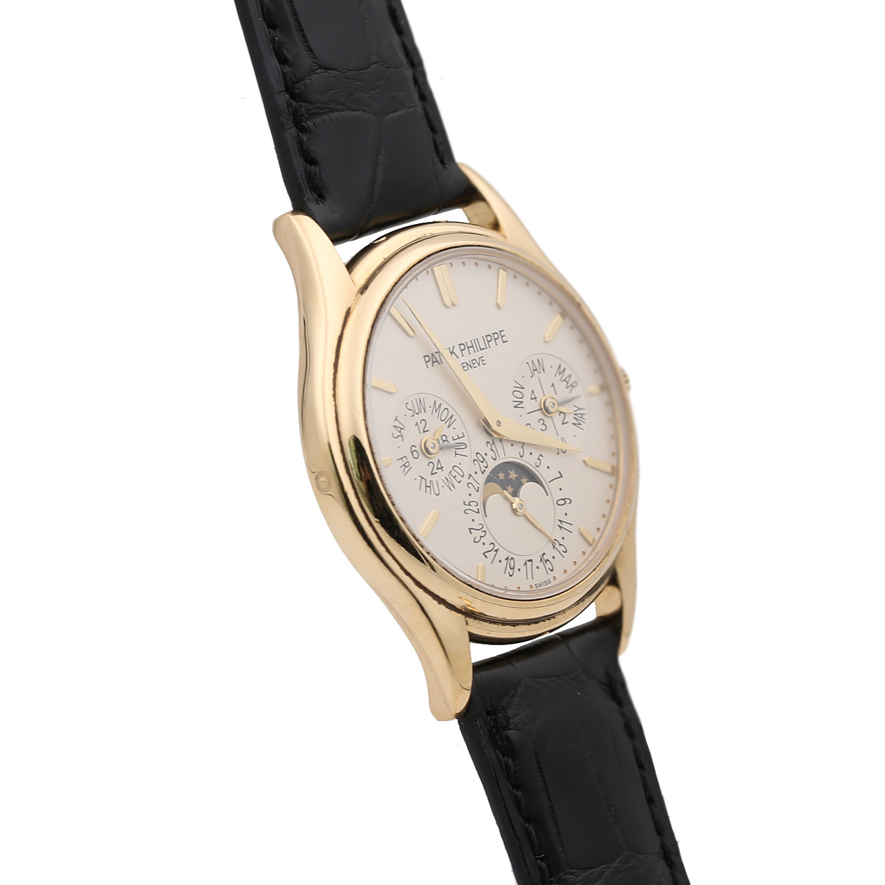 [9.5新]百达翡丽男款超级复杂功能计时5140黄金自动机械腕表