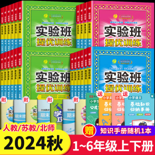 2024秋新版实验班提优训练一年级上册二三3四4五5六6下册全套语文数学英语人教版RJ苏教版SJ北师大译林小学同步练习册期中期末试卷