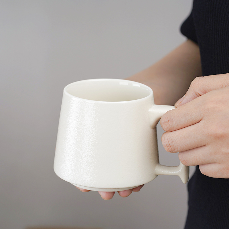 粗陶泡茶水杯定制logo广告小礼品陶瓷马克杯咖啡杯男女酒店漱口杯