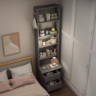 床头柜高款简约现代卧室多功能云梯置物架简易床边小型柜子储物柜