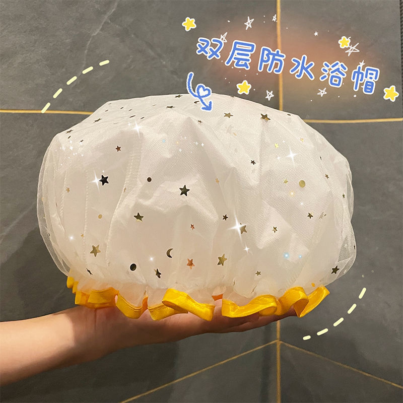 洗澡头套帽子防水儿童女夏淋浴帽双层加厚防湿发套挡水沐浴帽不勒在类目 家庭/个人清洁工具, 个人洗护清洁用具, 浴帽中 - 来自Buy2taobao.com提供专业的淘宝代购服务