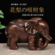 大象摆件一对木雕黑檀木实木木头小象客厅雕刻家居装饰木质工艺品