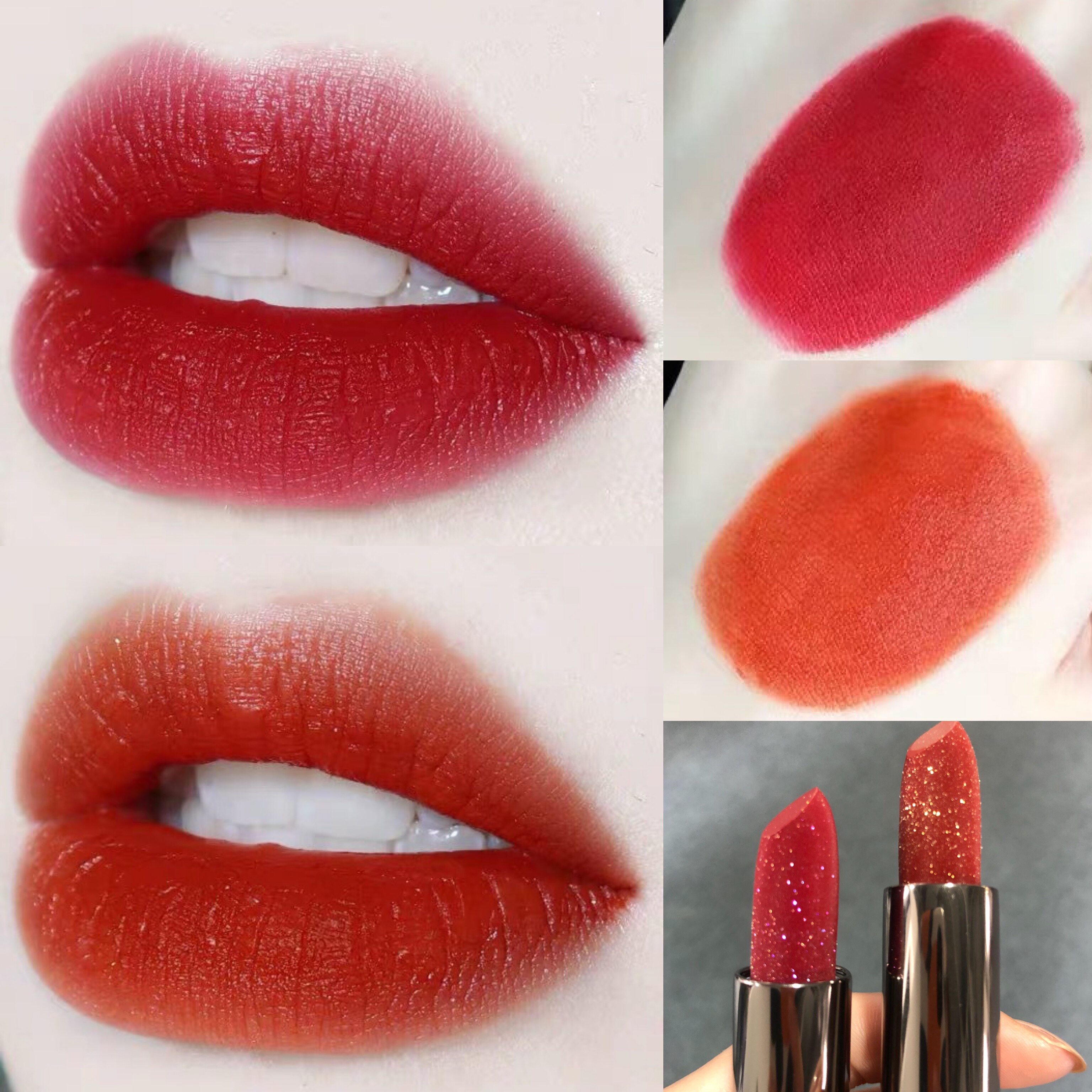 jc口红joocyee唇膏胡萝卜色复古红星钻细闪哑光滋润g211g208橘朵