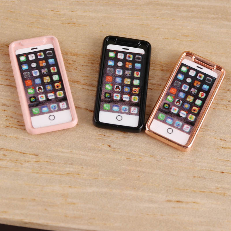 中国食玩_里左拉 微缩中国食玩手机迷你模型12分ob11娃娃屋配件场景