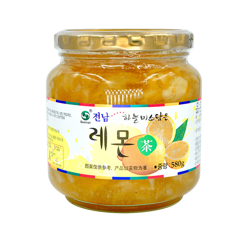 【全南旗舰店】全南蜂蜜柠檬茶580g韩国进口水果茶柠檬花果酱冲饮