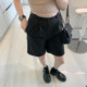 xm定制 能搭一切的西装五分短裤直筒显瘦黑色裤子2024夏季薄款女